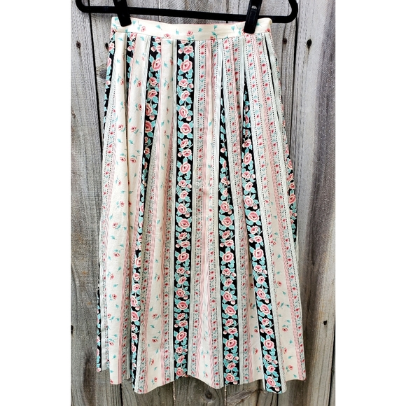 Vintage a-line Midi skirt W POCKETS - Picture 4 of 4